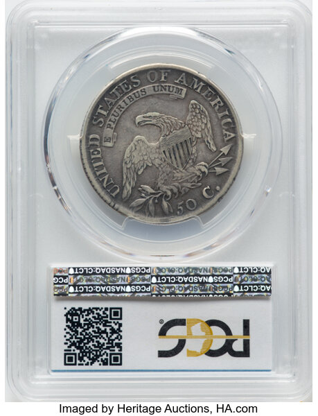 image for: 1812 50C Large 8, O-103, R.1, VF35 PCGS. Incorrectly certified as O-110a by PCGS. CDN: $320 Whsle. Bid for NGC/PCGS VF35. M...