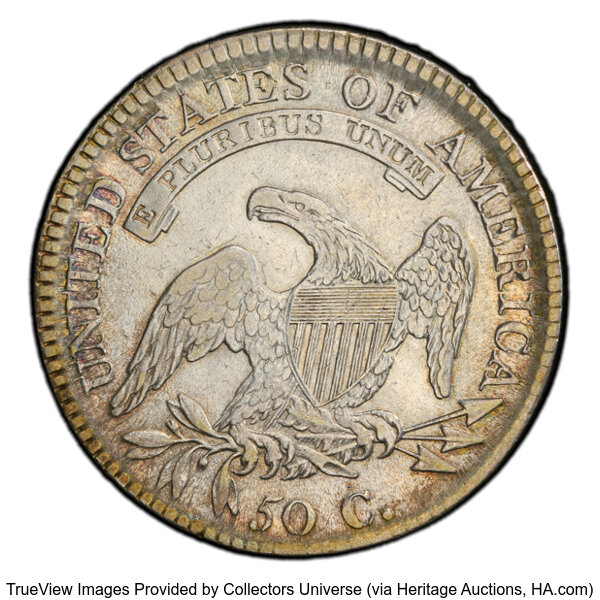 image for: 1811 50C Small 8, O-112, Low R.4, XF45 PCGS.  CDN: $460 Whsle. Bid for NGC/PCGS XF45....