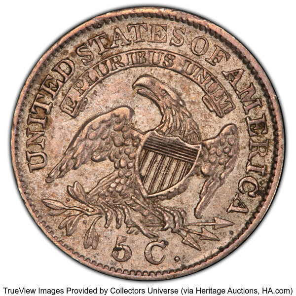 image for: 1830 H10C V-8, LM-3, R.2, XF45 PCGS. PCGS Population: 64 in 45, 722 finer (11/25). CDN: $180 Whsle. Bid for NGC/PCGS XF45. ...