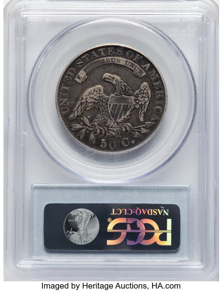 image for: 1833 50C O-102, R.1, VF35 PCGS.  CDN: $130 Whsle. Bid for NGC/PCGS VF35. Mintage 5,206,000....