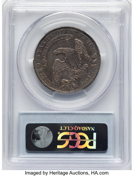 image for: 1836 50C Lettered Edge, Beaded Reverse, O-106, R.1, XF45 PCGS.  CDN: $190 Whsle. Bid for NGC/PCGS XF45. Mintage 6,545,000....