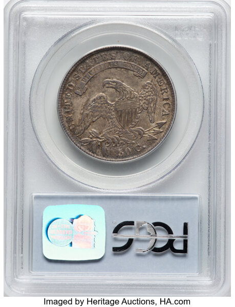 image for: 1836 50C Lettered Edge, O-122, R.2, AU53 PCGS. CAC. CAC: 22 in 53, 174 finer (11/25).  CDN: $275 Whsle. Bid for NGC/PCGS AU...