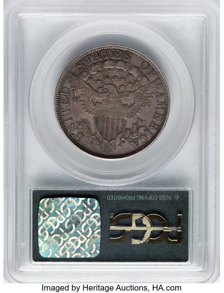 image for: 1803 50C Large 3, Large Reverse Stars, O-103, T-3, R.2, VF35 PCGS. CAC. Housed in a Generation 3.1 green label holder. PCGS...