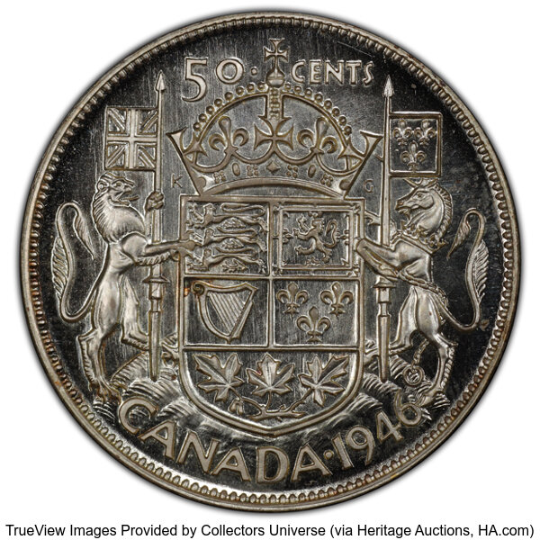 image for: Canada: George VI Specimen 50 Cents 1946 SP66+ PCGS,...