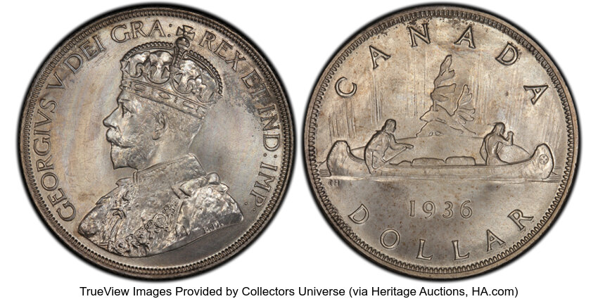 image for: Canada: George V Specimen Dollar 1936 SP66 PCGS,...