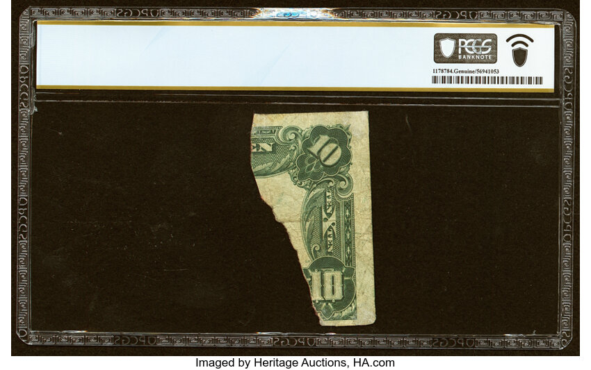 image for: Fort Myers, FL - $10 1902 Fragment Fr. 613-638 The First National Bank Ch. # 9035 PCGS Banknote Genuine....