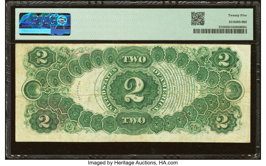 image for: Fr. 57 $2 1917 Legal Tender PMG Very Fine 25....