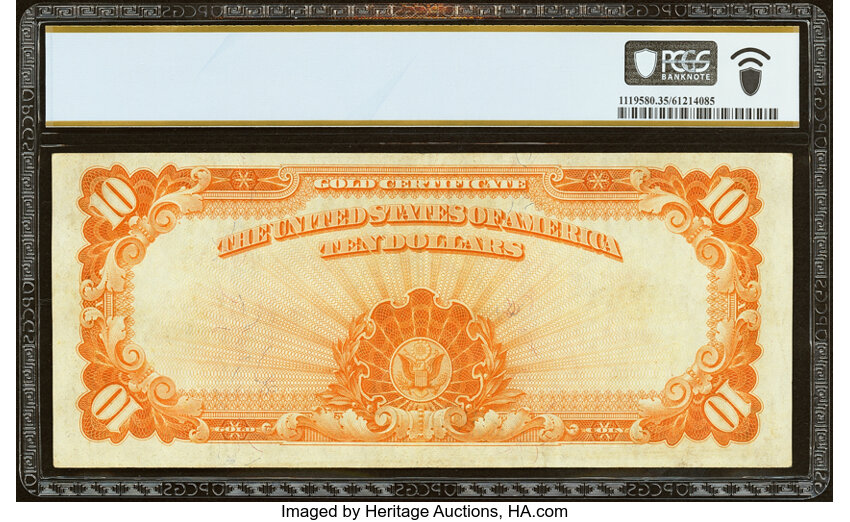 image for: Fr. 1173a $10 1922 Gold Certificate PCGS Banknote Choice VF 35....