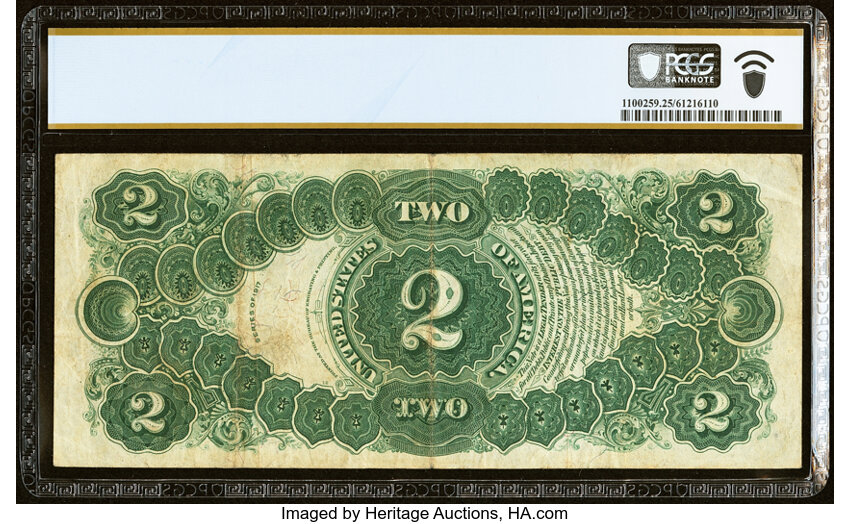 image for: Fr. 59 $2 1917 Legal Tender PCGS Banknote Very Fine 25....