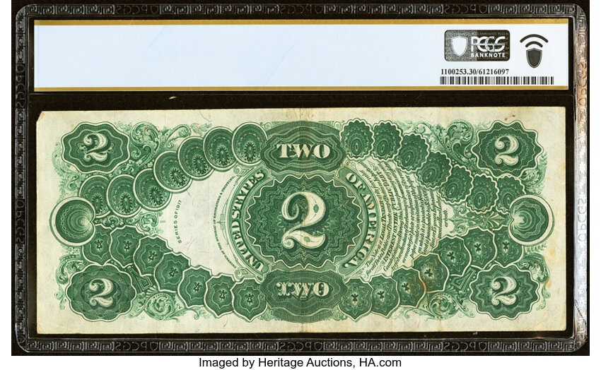 image for: Fr. 58 $2 1917 Legal Tender PCGS Banknote Very Fine 30....