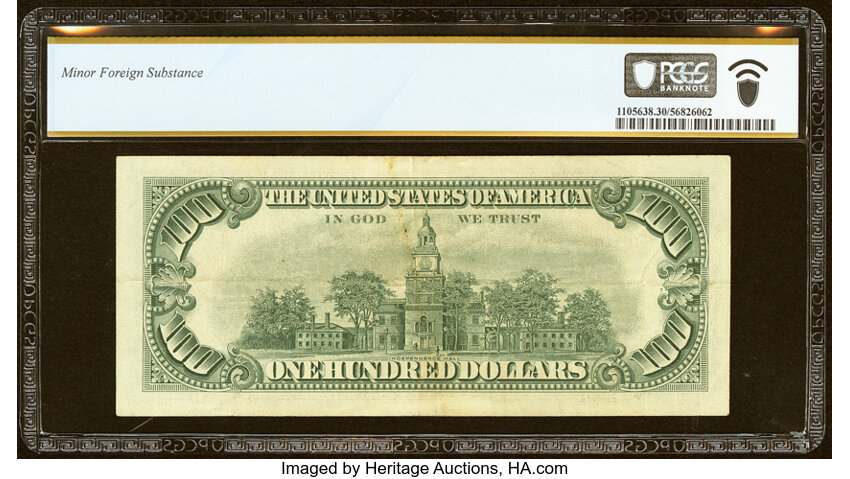 image for: Fr. 1550* $100 1966 Legal Tender Star Note. PCGS Banknote Very Fine 30....