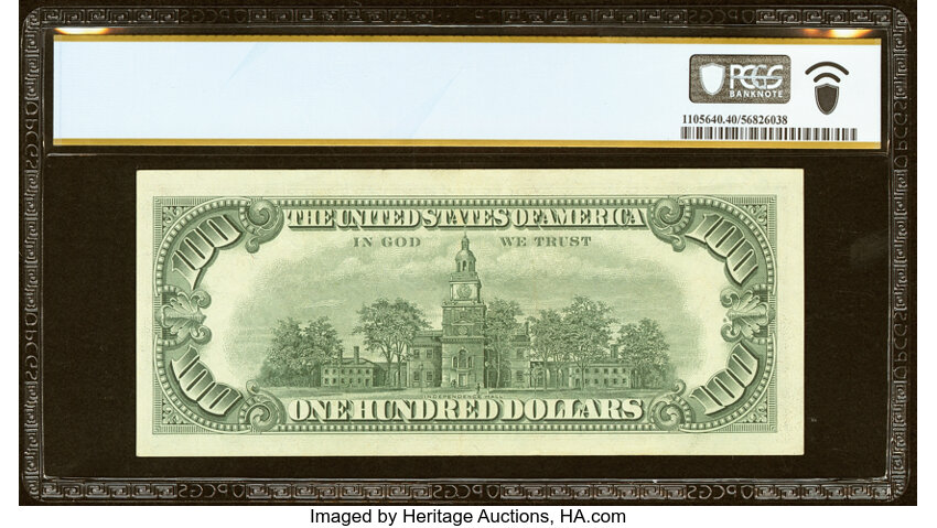image for: Fr. 1551 $100 1966A Legal Tender Note. PCGS Banknote Extremely Fine 40 PPQ....