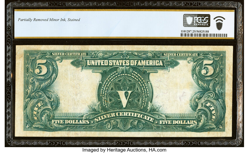 image for: Fr. 271 $5 1899 Silver Certificate PCGS Banknote Very Fine 25....