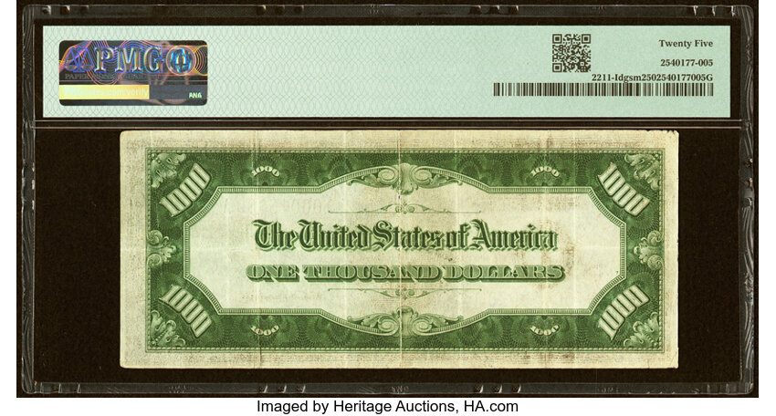 image for: Fr. 2211-I $1,000 1934 Federal Reserve Note. PMG Very Fine 25....