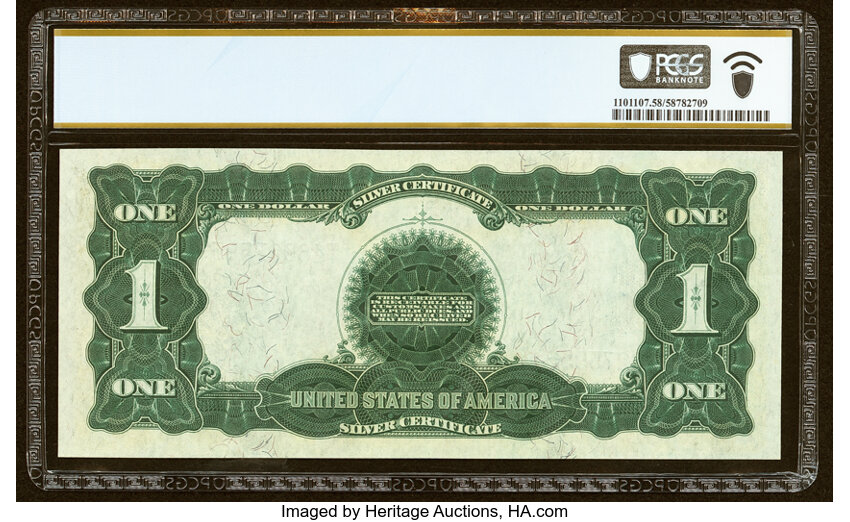 image for: Fr. 228 $1 1899 Silver Certificate PCGS Banknote Choice AU 58 PPQ....