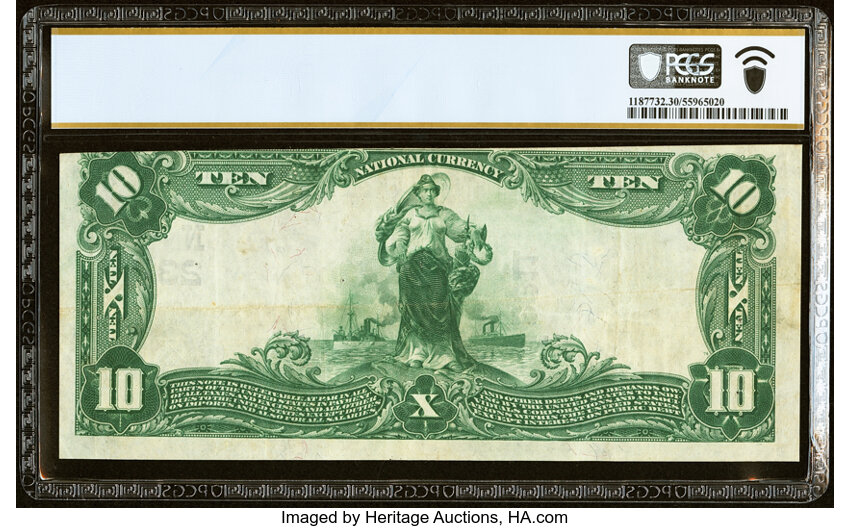 image for: Camden, ME - $10 1902 Plain Back Fr. 632 The Camden National Bank Ch. # (N)2311 PCGS Banknote Very Fine 30....