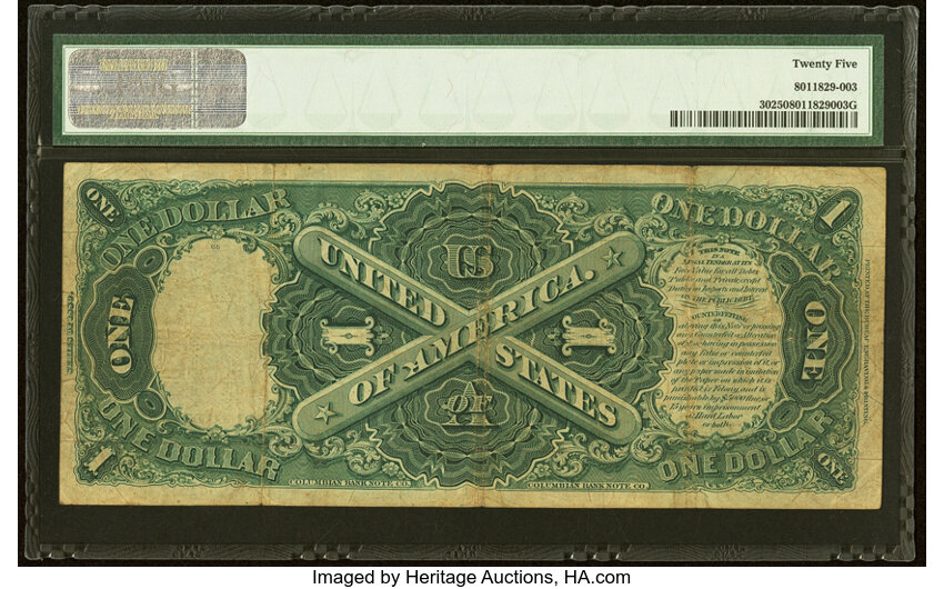 image for: Fr. 30 $1 1880 Legal Tender PMG Very Fine 25....