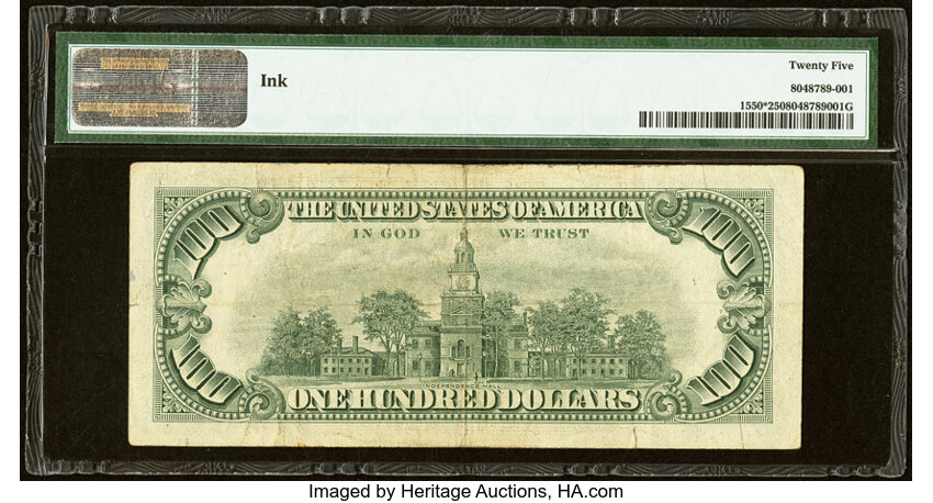 image for: Fr. 1550* $100 1966 Legal Tender Star Note. PMG Very Fine 25....