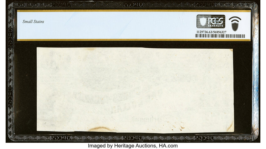 image for: T44 $1 1862 PF-3 Cr. 341 PCGS Banknote Choice Unc 63....