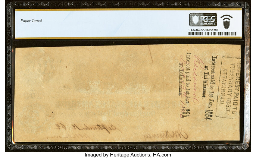 image for: T40 $100 1862 PF-1 Cr. 298/300 PCGS Banknote About Unc 55....