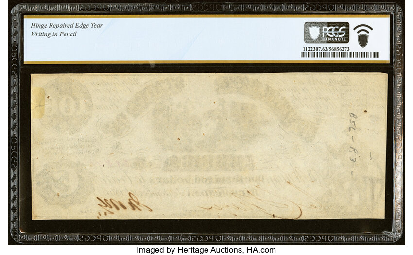 image for: T13 $100 1861 PF-4 Cr. 56/56A PCGS Banknote Choice Unc 63 Details....