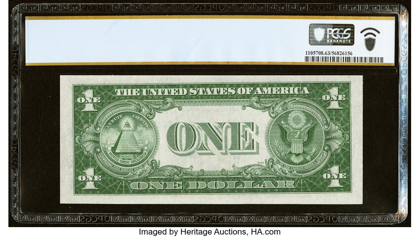 image for: Fr. 1610 $1 1935A S Silver Certificate. PCGS Banknote Choice Unc 63 PPQ....