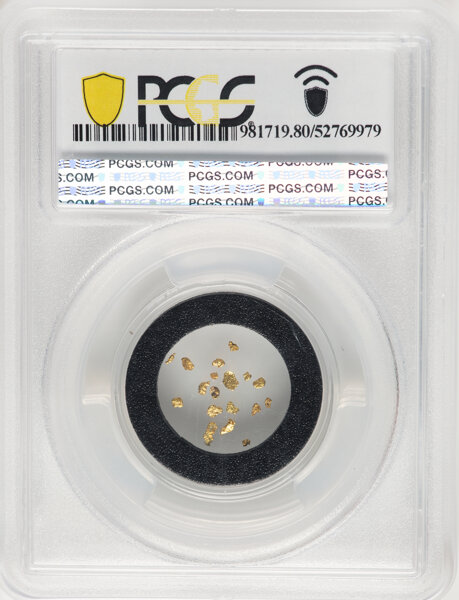 image for: Genuine Gold Flakes, California Gold Rush Pinch, PCGS....