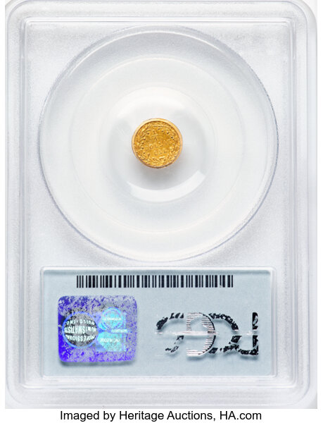 image for: 1872/1 25C Indian Round 25 Cents, BG-870, R.3, Bass AU58 PCGS. PCGS Population: 4 in 58, 236 finer (11/25)....