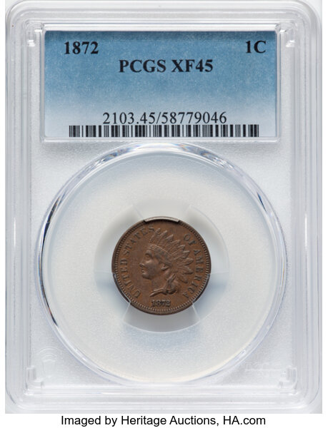 1857 $1 XF45 CAC thumbnail 3