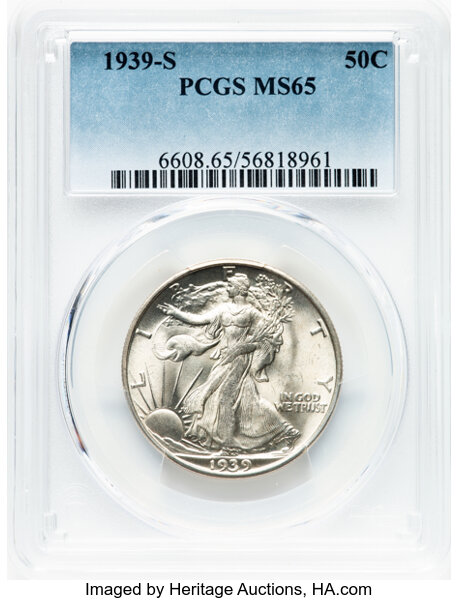 Image for 1827 50c Square Base 2 AU55 CAC