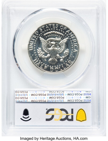 image for: 1964 50C Accented Hair, FS-401, PR68 PCGS. PCGS Population: 29 in 68, 12 finer (11/25). CDN: $190 Whsle. Bid for NGC/PCGS P...