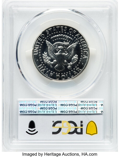 image for: 1964 50C Accented Hair, FS-401, PR68 PCGS. CDN: $190 Whsle. Bid for NGC/PCGS PR68. ...