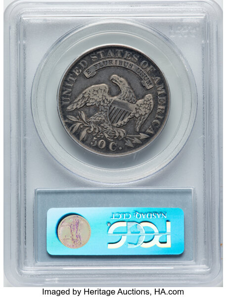 image for: 1833 50C O-108, R.1, VF30 PCGS. Ex: Manhattan Collection. PCGS Population: 5 in 30, 48 finer (11/25). CDN: $120 Whsle. Bid ...