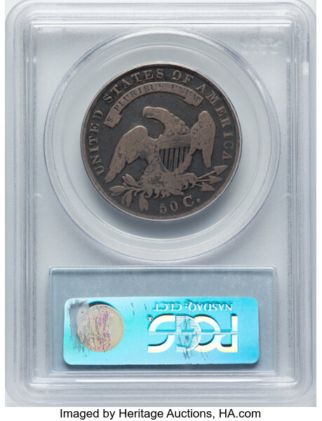 image for: 1835 50C O-106, R.1, VG8 PCGS. Ex: Manhattan Collection. PCGS Population: 1 in 8, 39 finer (11/25). CDN: $62 Whsle. Bid for...