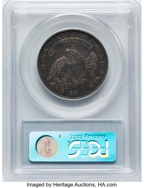 image for: 1834 50C Large Date, Small Letters, O-106, R.1, VF35 PCGS. Ex: Manhattan Collection. PCGS Population: 2 in 35, 39 finer (11...