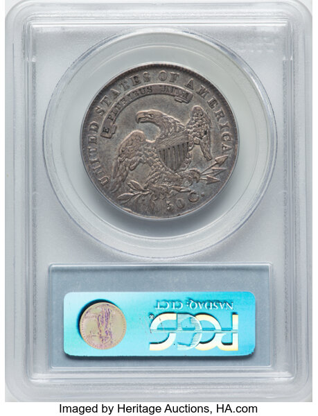 image for: 1834 50C Large Date, Small Letters, O-107, R.1, XF40 PCGS. Ex: Manhattan Collection. PCGS Population: 9 in 40, 35 finer (11...