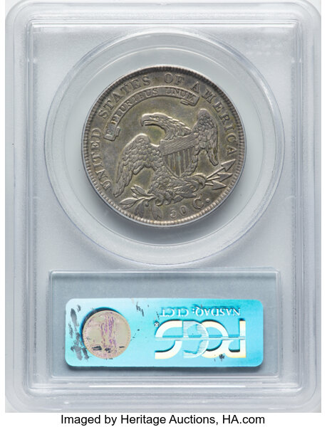 image for: 1834 50C Small Date, Small Letters, O-111, R.1, VF35 PCGS. Ex: Manhattan Collection. PCGS Population: 5 in 35, 21 finer (11...