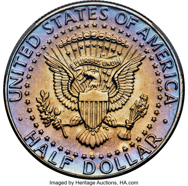 image for: 1989-D 50C MS64+ PCGS. PCGS Population: 95 in 64 (2 in 64+), 620 finer (10/25). CDN: $3 Whsle. Bid for NGC/PCGS MS64....