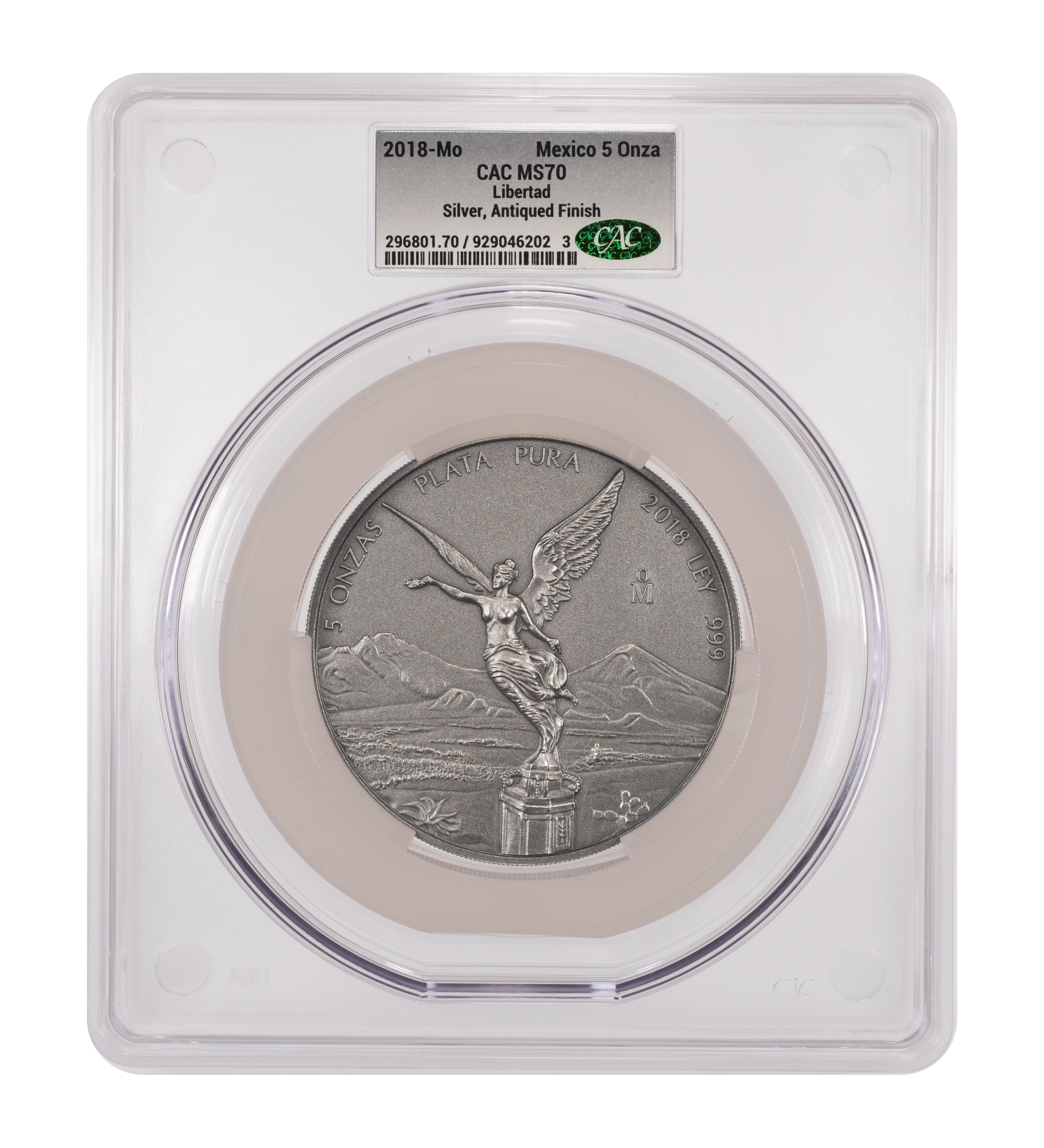 Mexico Silver 5 Onza Libertad 1996– Coin Values & Prices | Greysheet