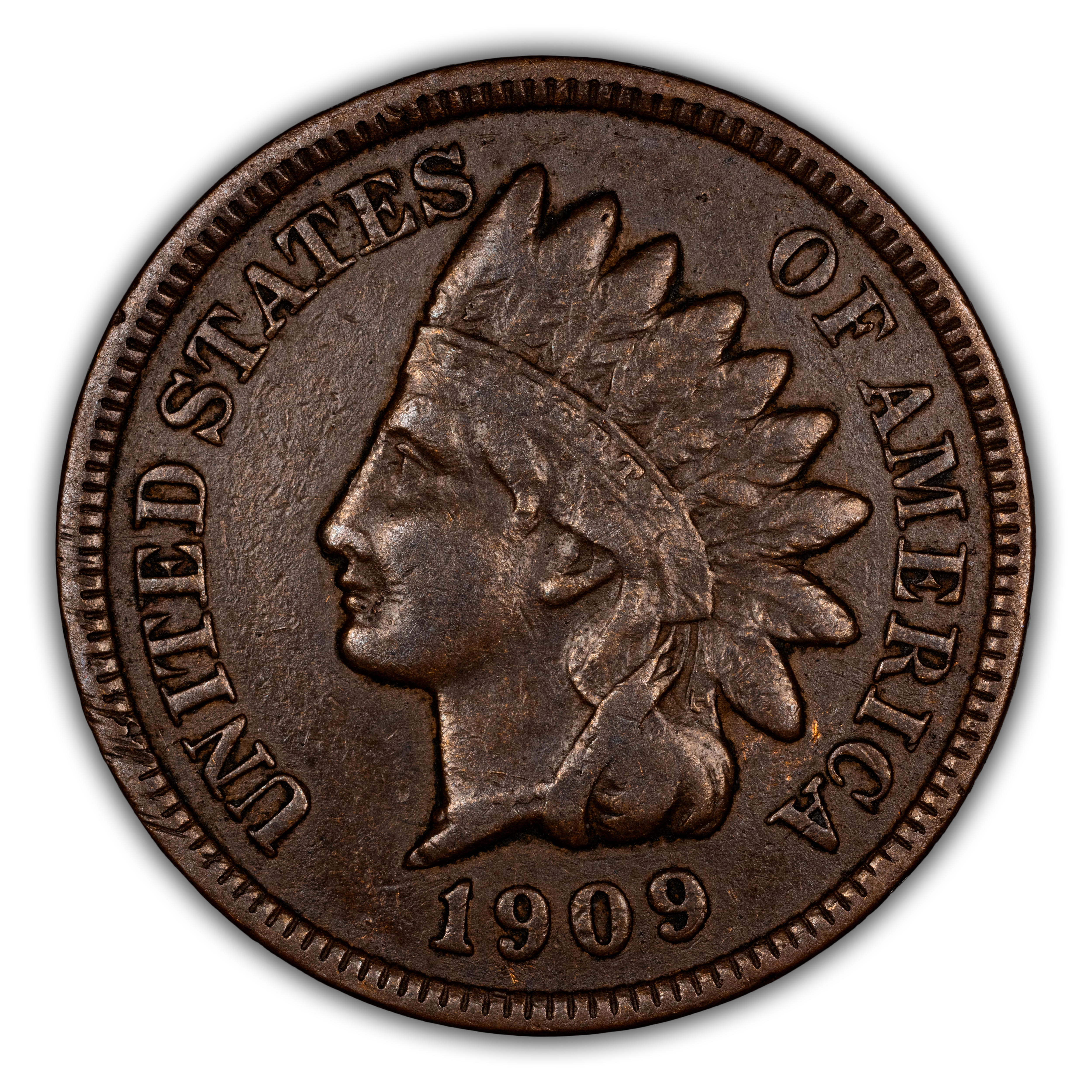 1909 1c Indian MS BN