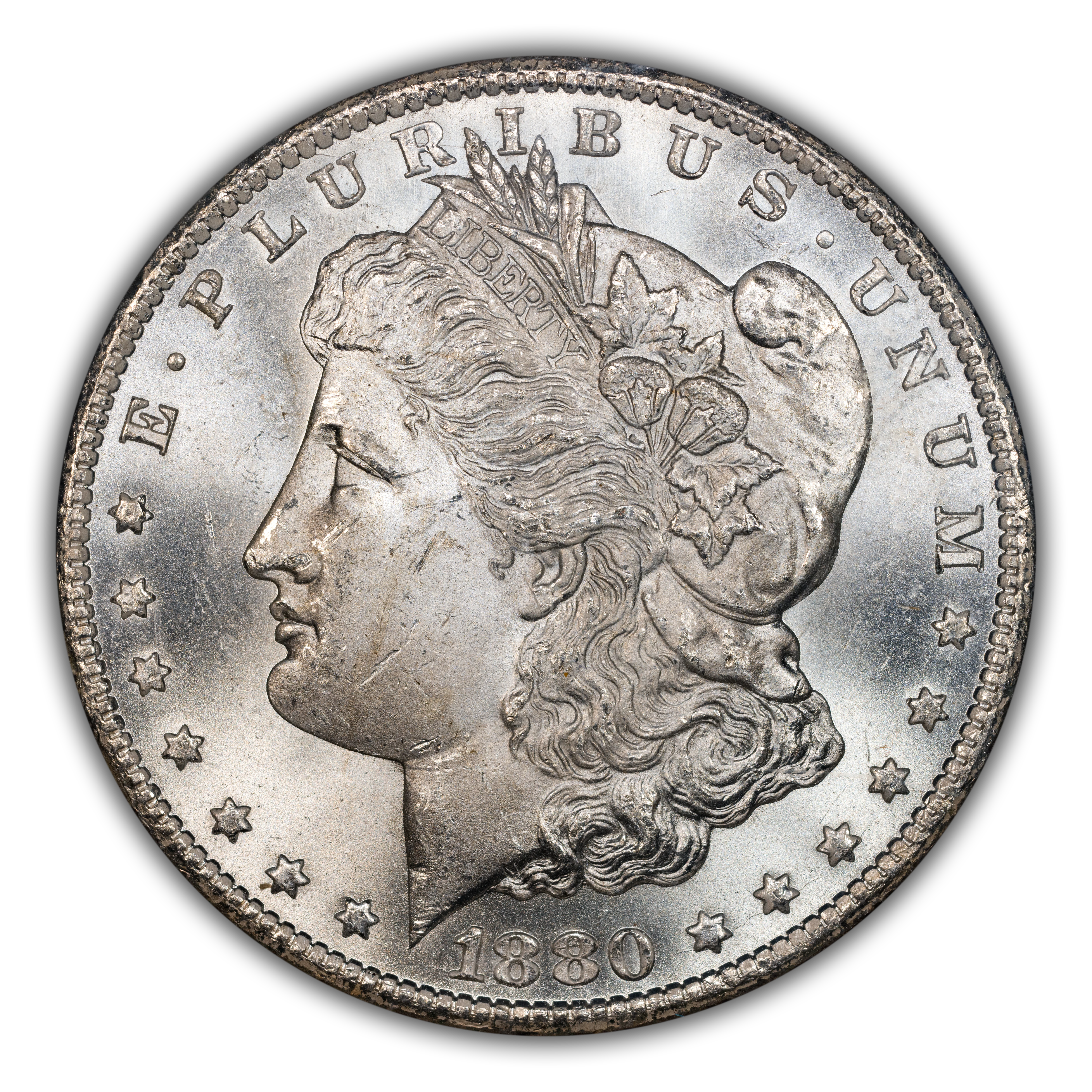 1880-CC $1 GSA Hoard, 8/High 7 MS