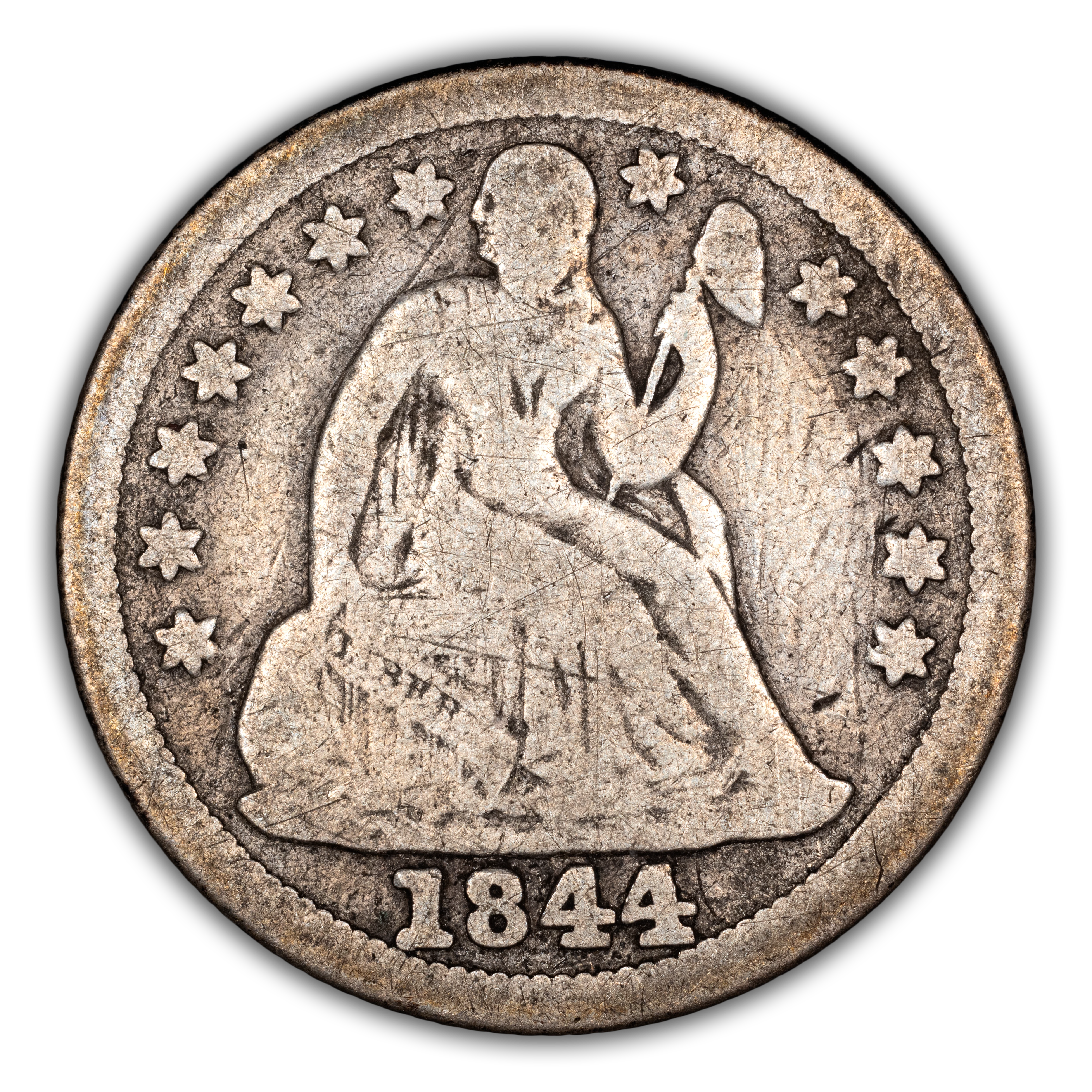 1844 10c MS