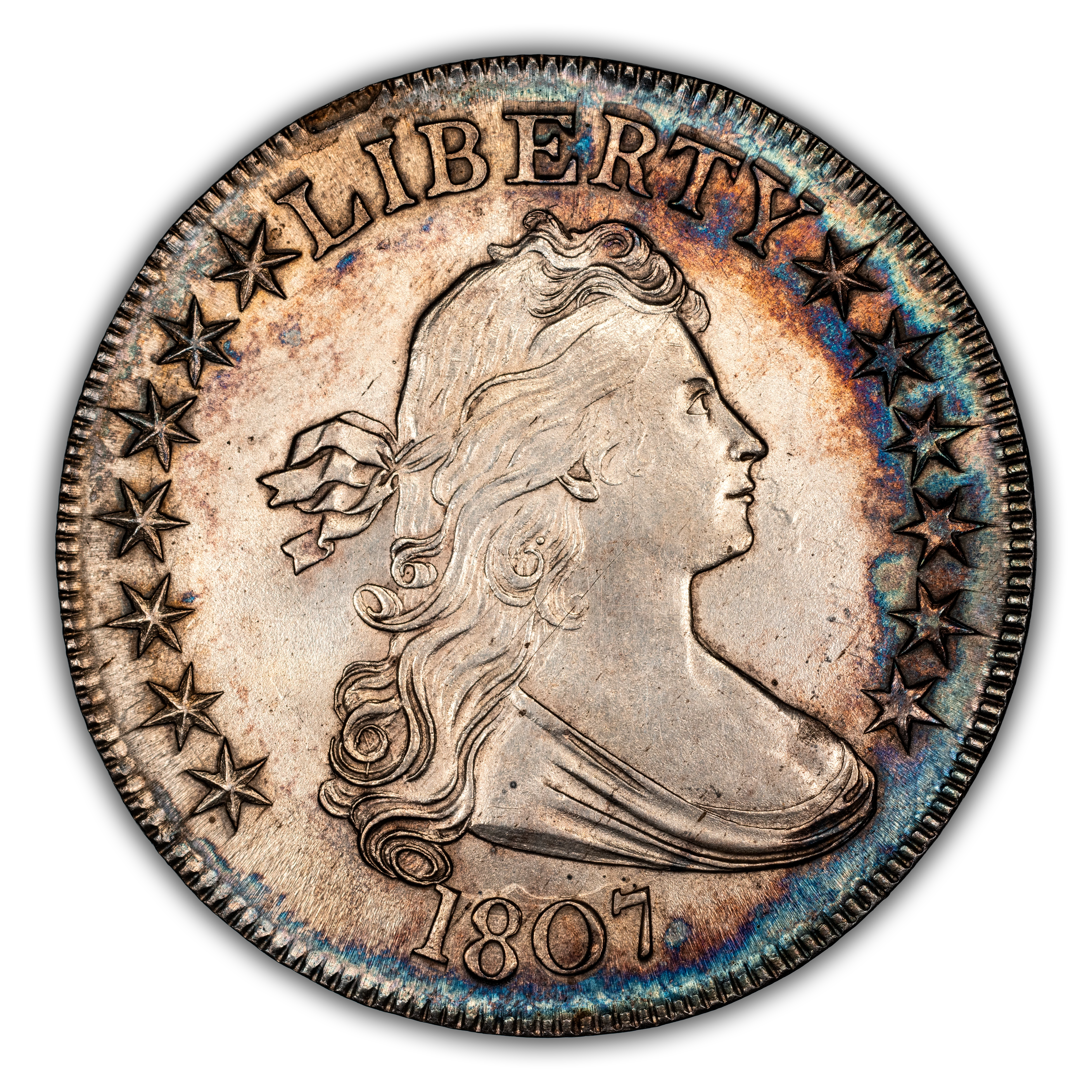 1807 50c Draped Bust, O-105 MS