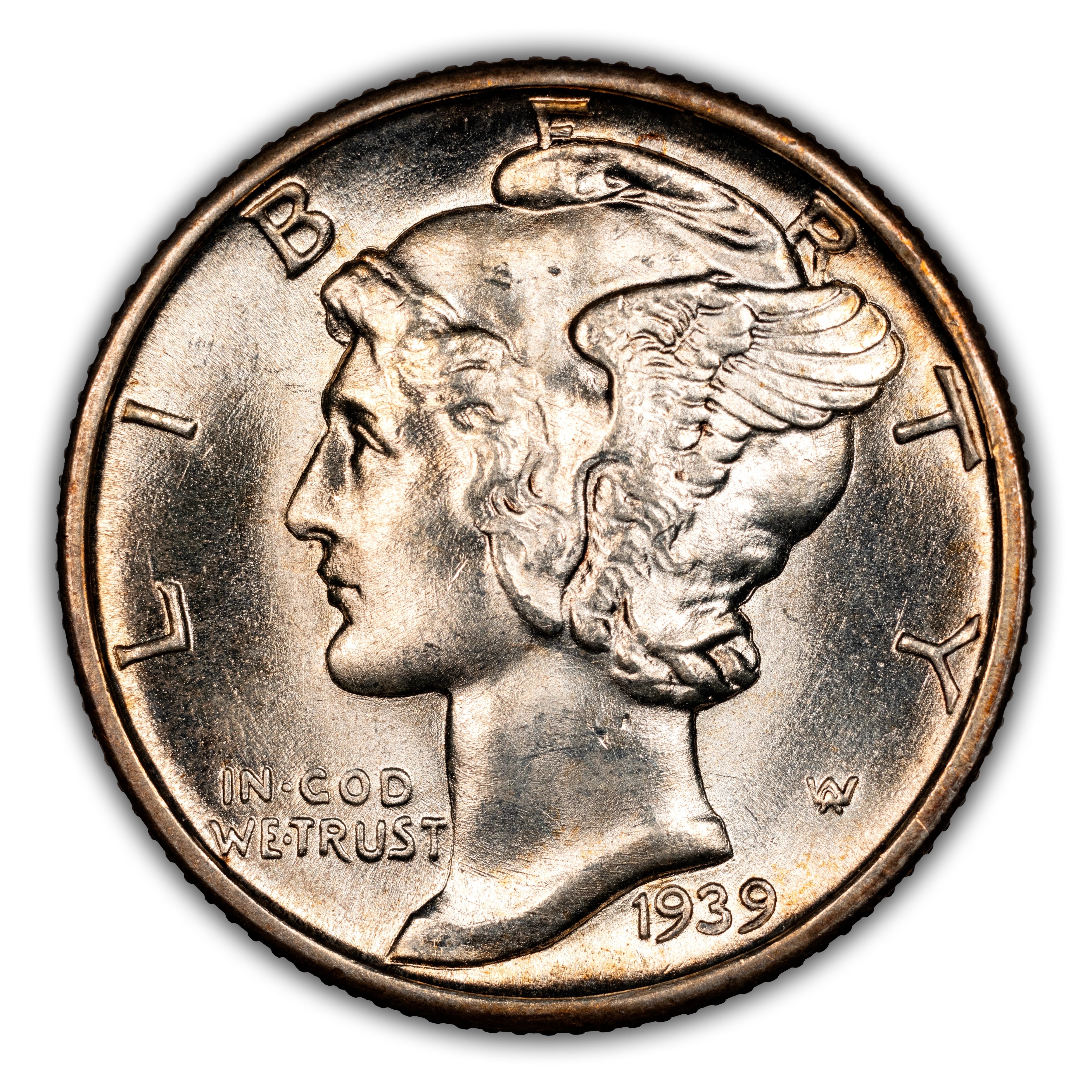 1939-D/D 10c Repunched Mintmark, FS-501 MS FB