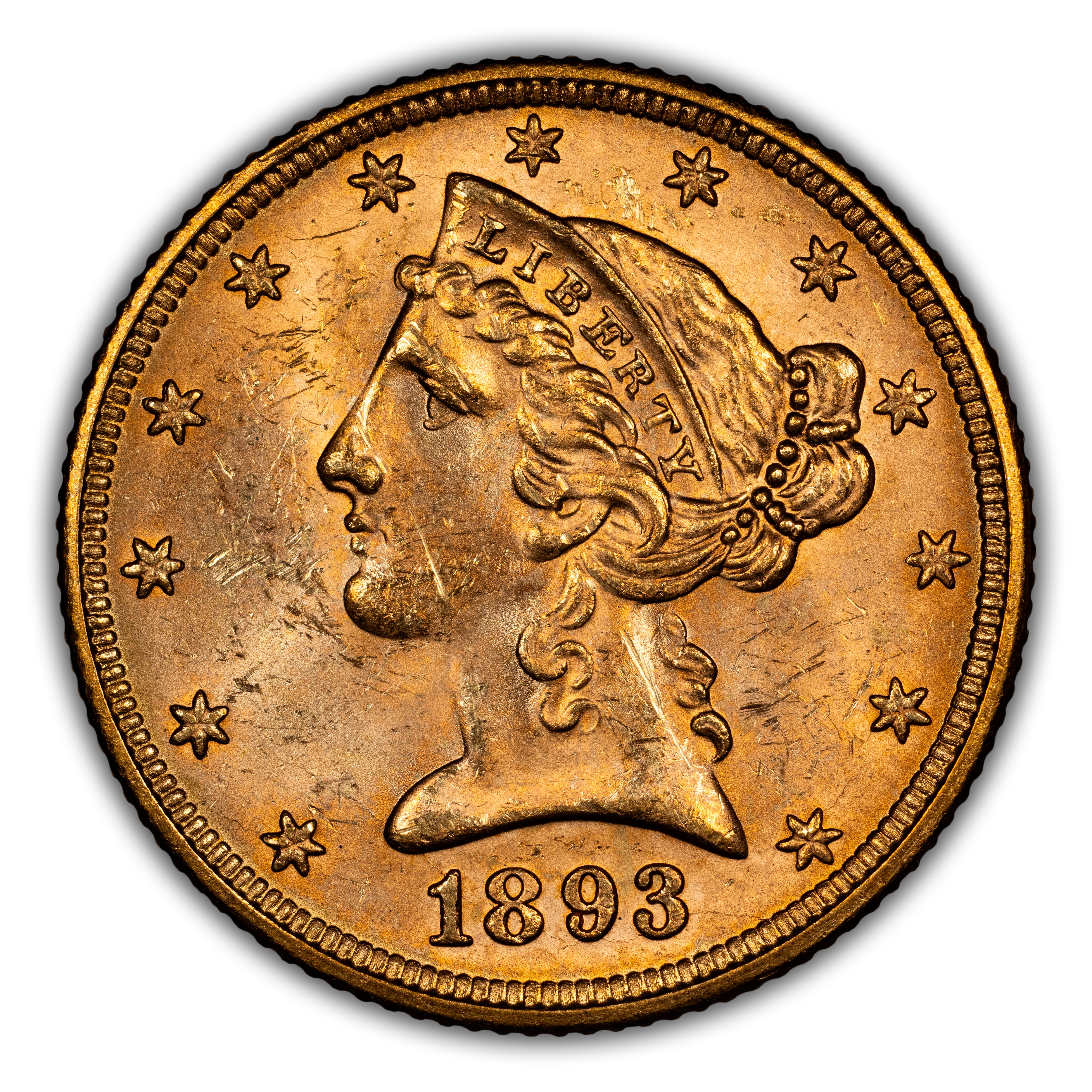 1893 $5 MS