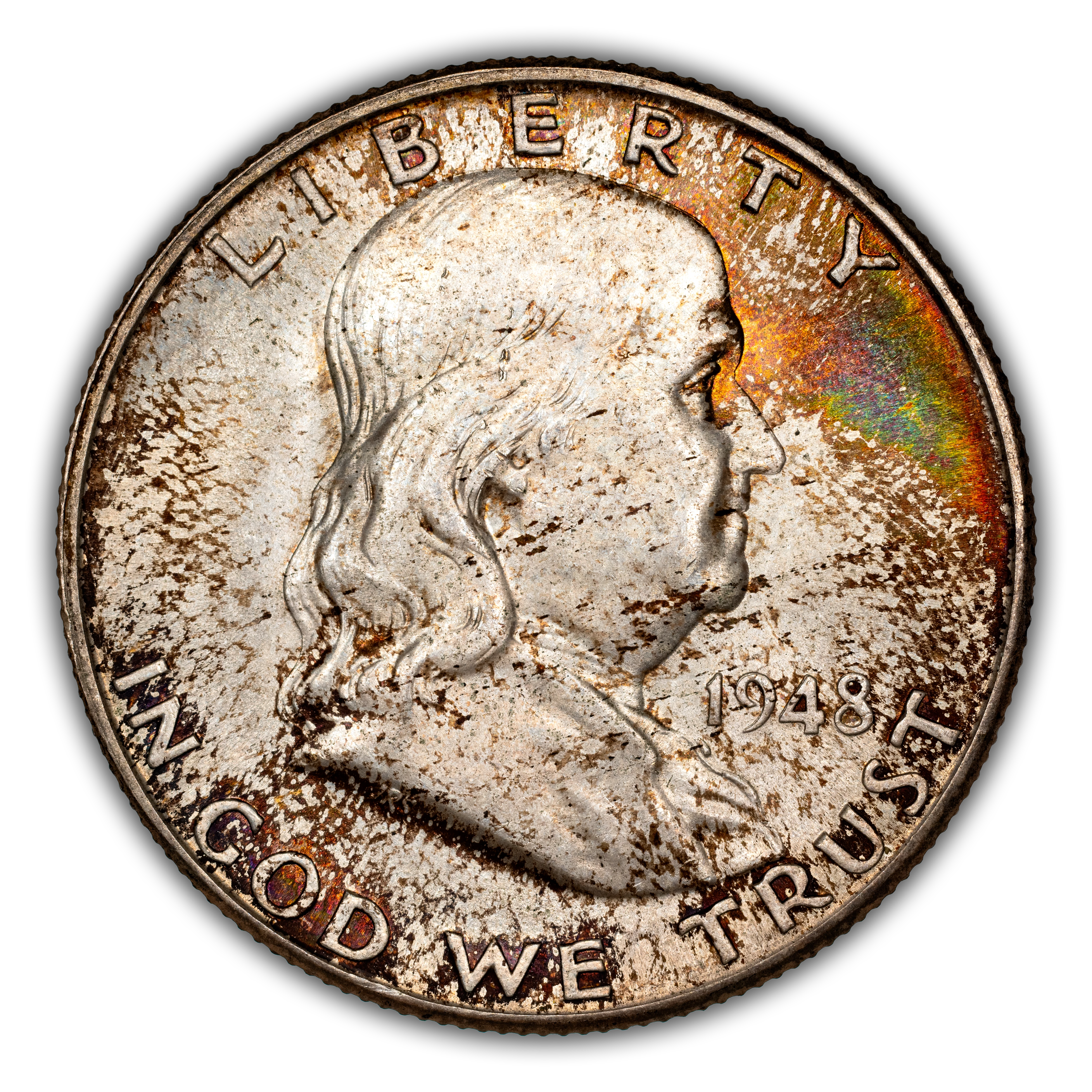 1948-D 50c Doubled Die Reverse, FS-801 MS FBL