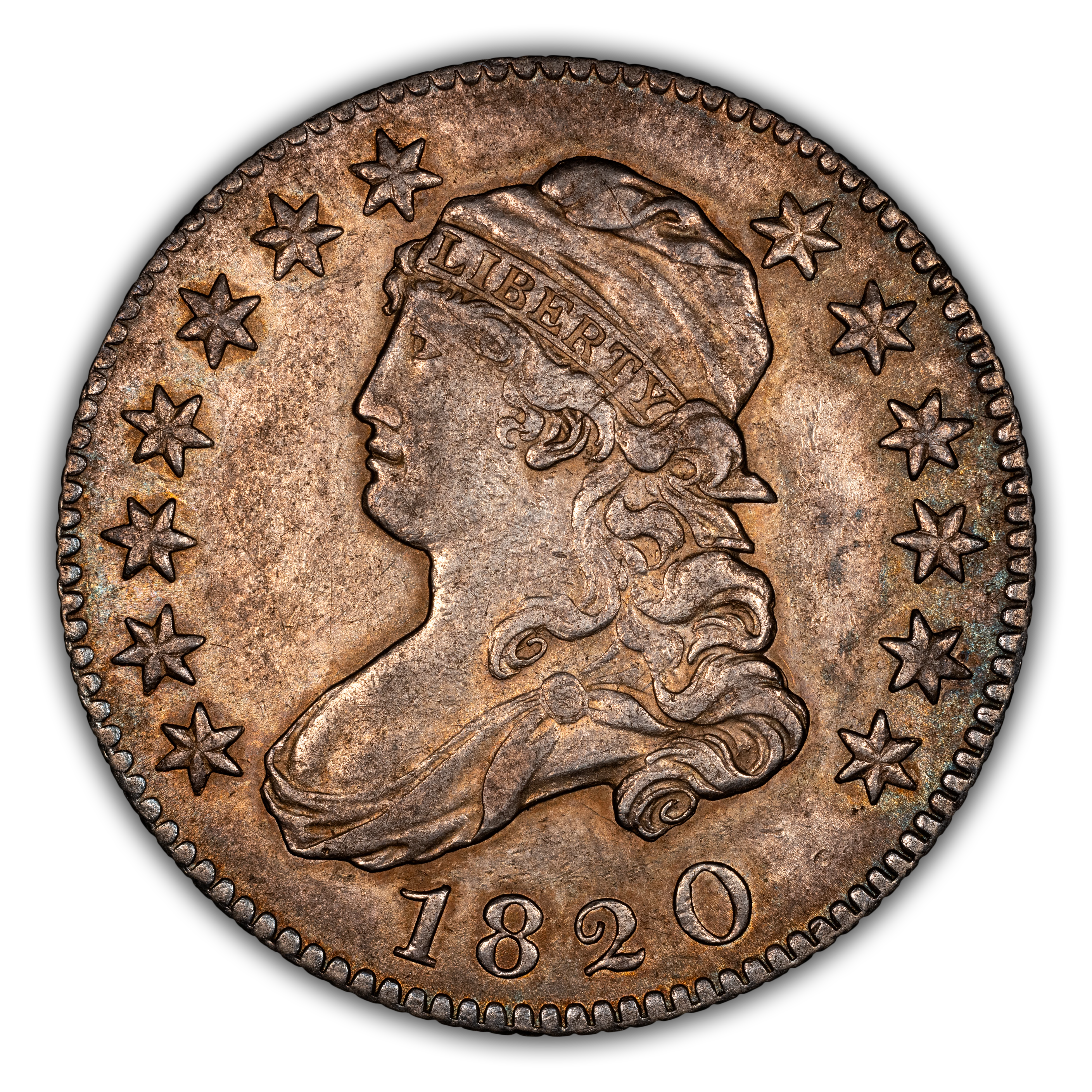 1820 25c Large 0, B-2 MS