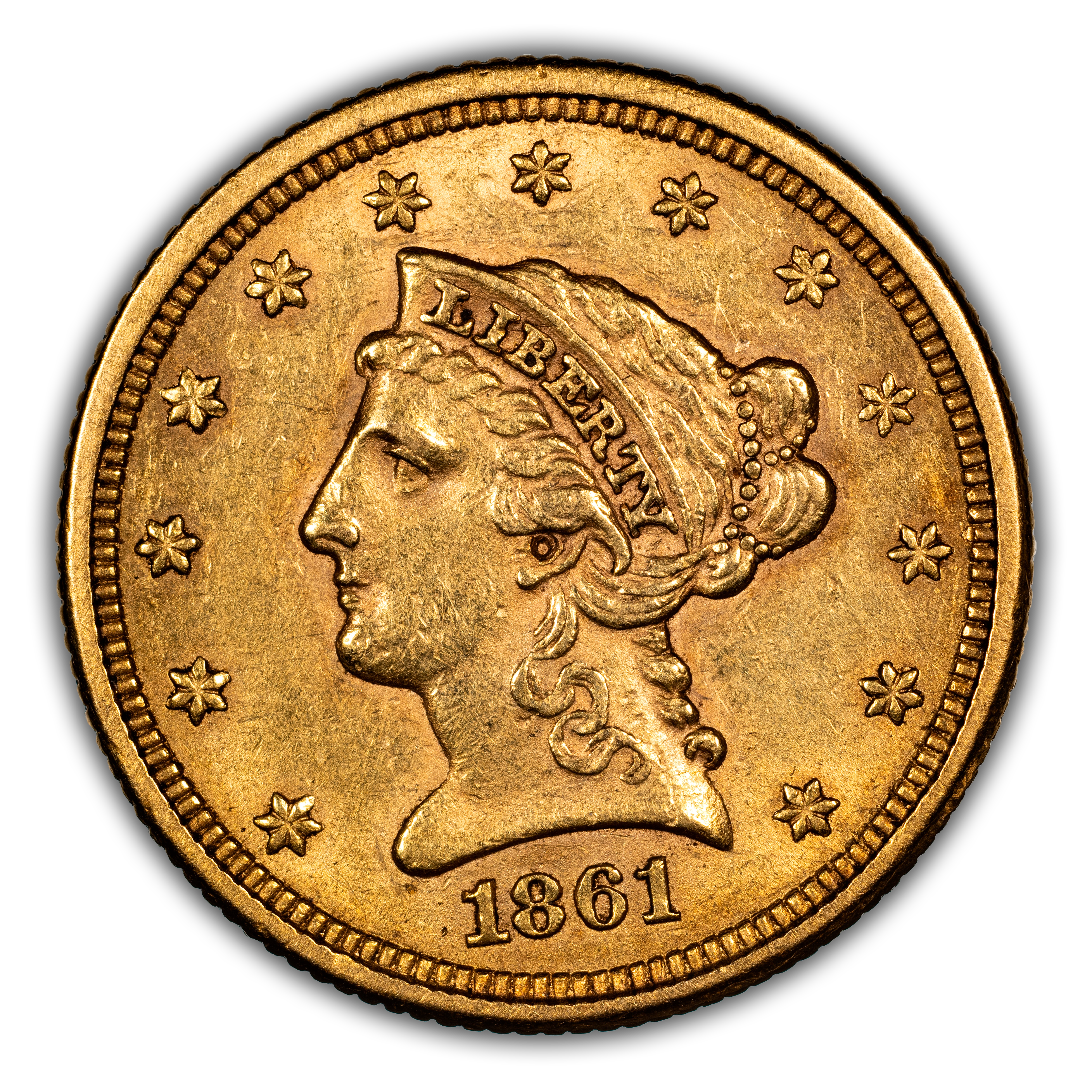 1861 $2 1/2 New Reverse MS