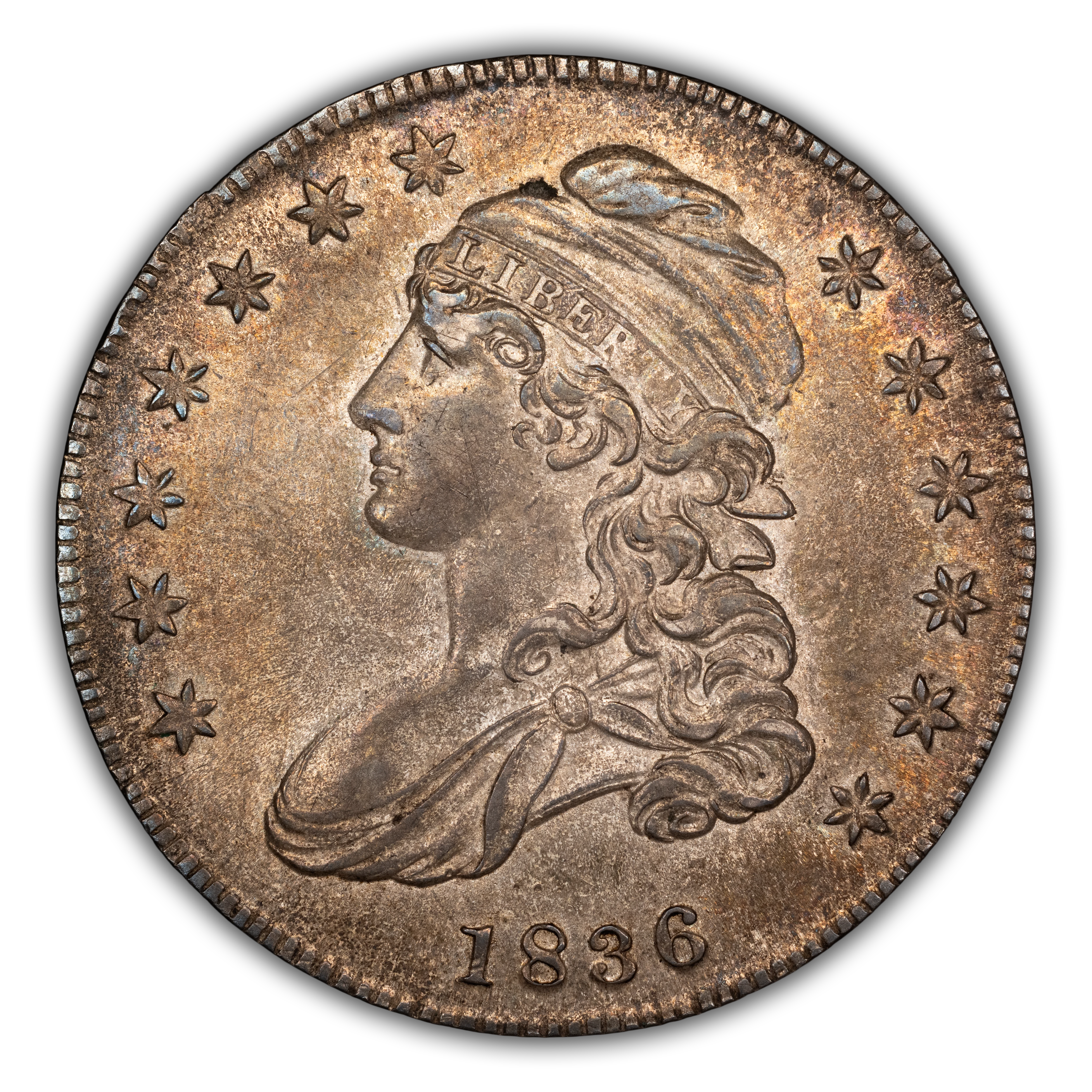 1836 50c Lettered Edge, O-110 MS