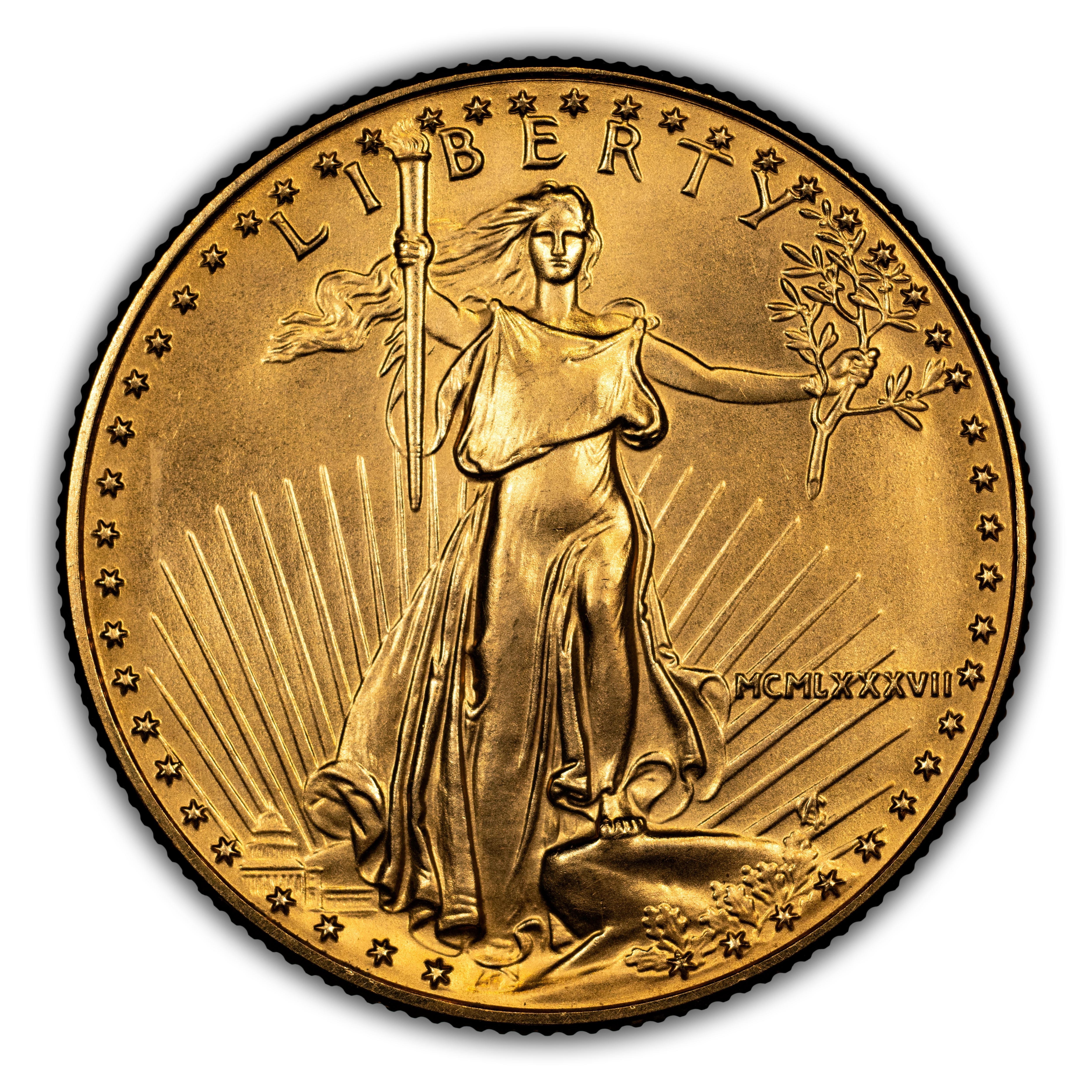 1987 $25 Gold Eagle MS
